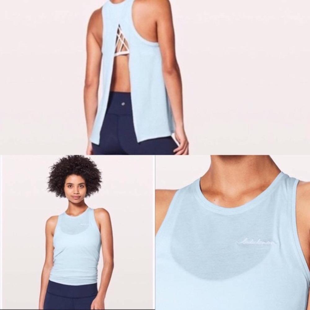 Lululemon All Tied Up Tank with logo